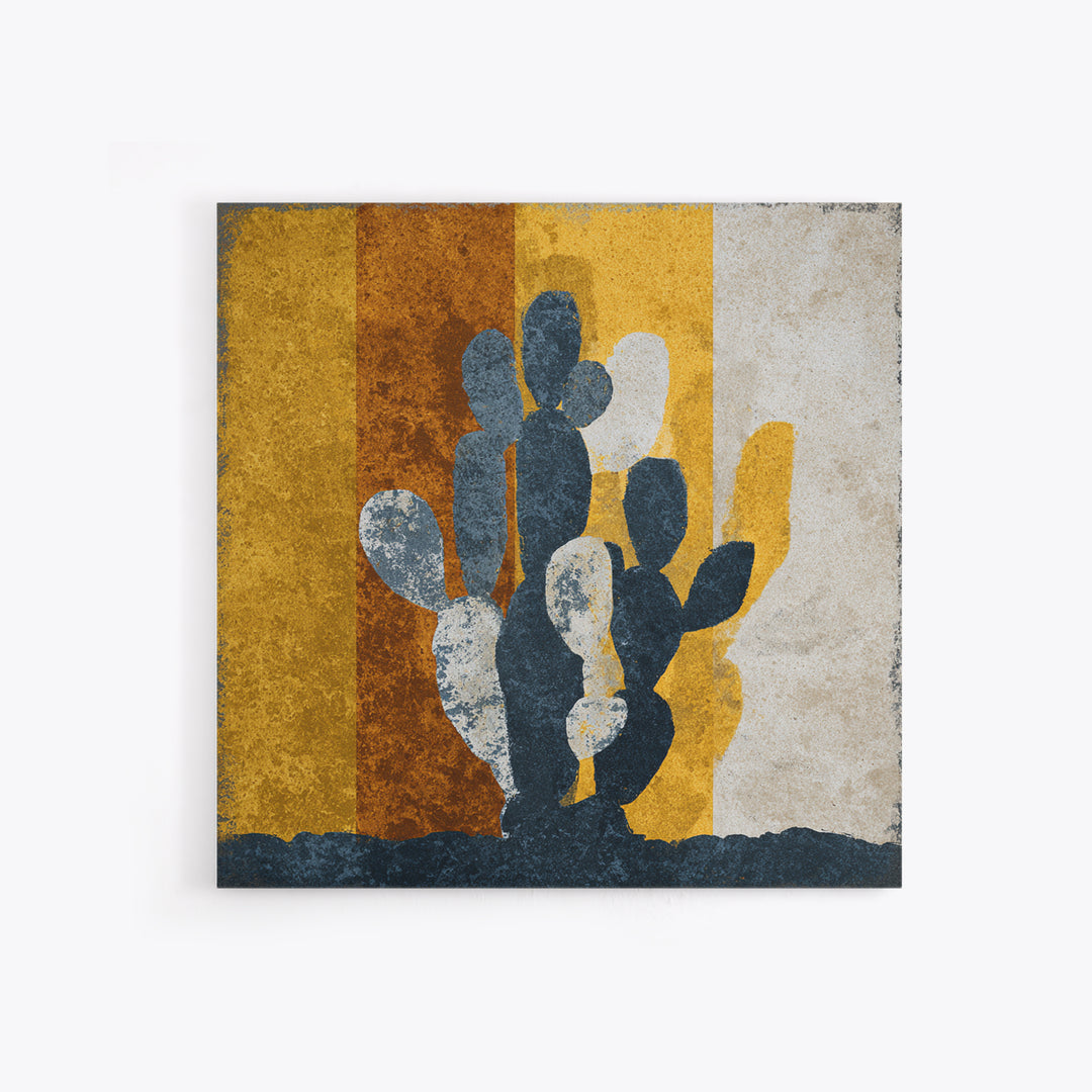 Black and White Cactus Silhouette Framed Canvas Print, Minimalist Art, Digital Wall Art, Living Room Decor, Fine Art, Minimal, MIN-1x1-44
