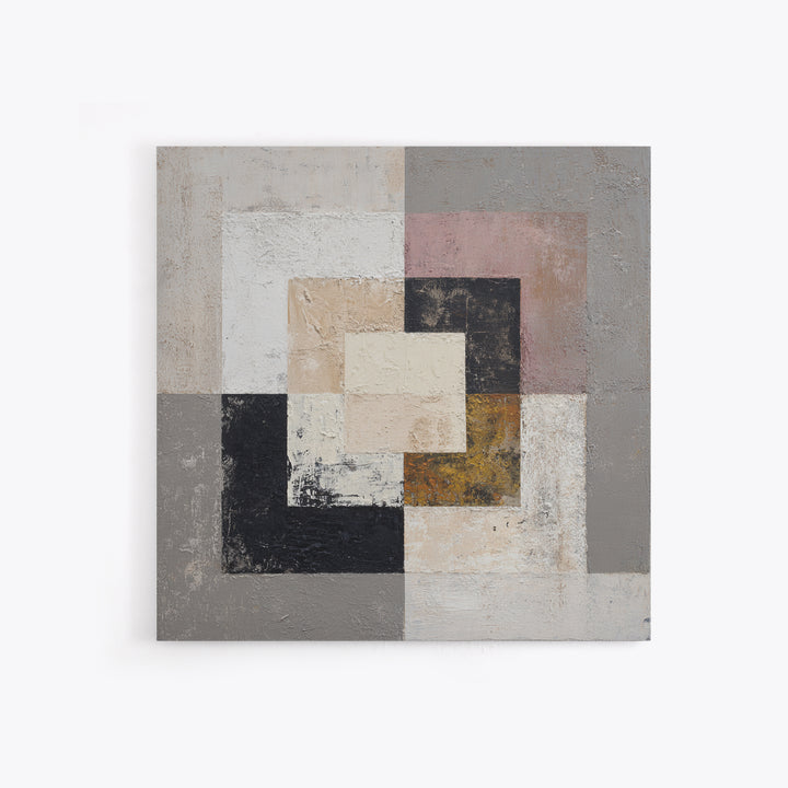 Calm Rectangle Composition Framed Canvas Print, Minimalist Art, Art, Living Room Decor, Fine Art, Minimal, Canvas Tote Bag, MIN-1x1-48