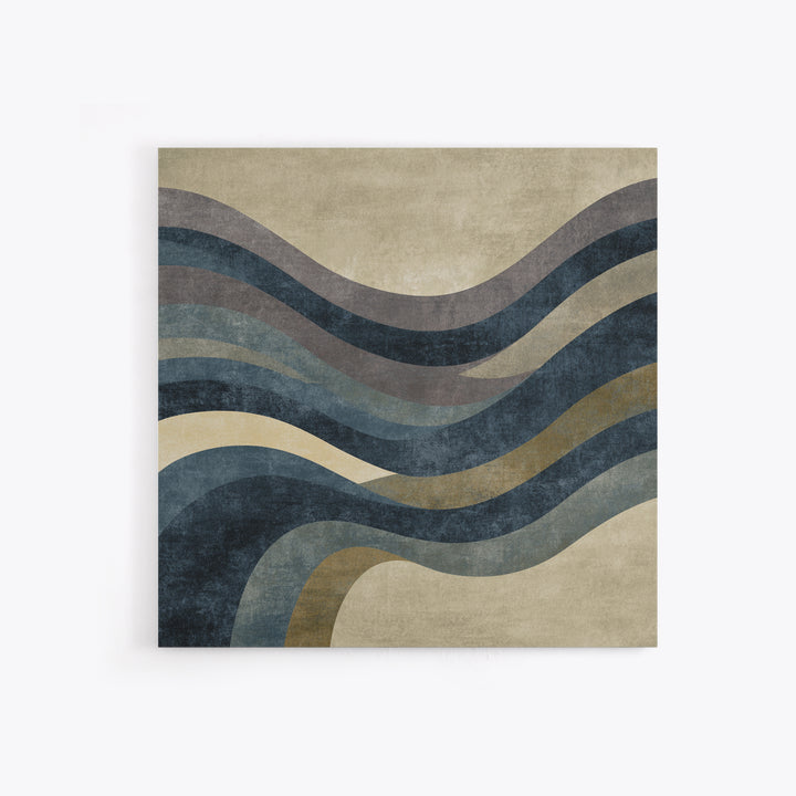 Minimal Abstract Wave Line Framed Canvas Print, Minimalist Art, Boho Decor, Living Room Decor, Minimal, Digital Prints, MIN-1x1-61