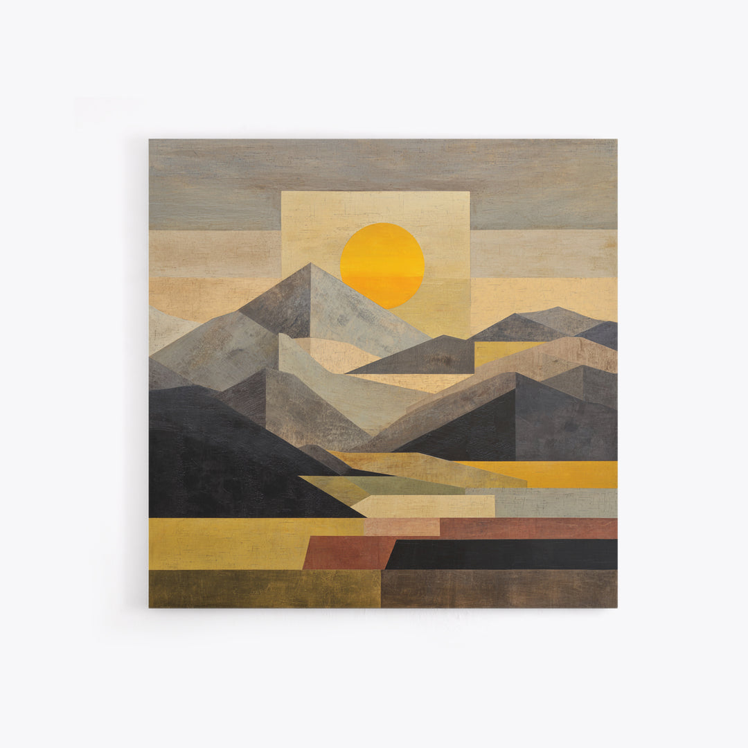 Thin Line Mountain Framed Canvas Print, Minimalist Art, Fine Art Print, Living Room Decor, Fine Art, Minimal, Wall Decor, MIN-1x1-74