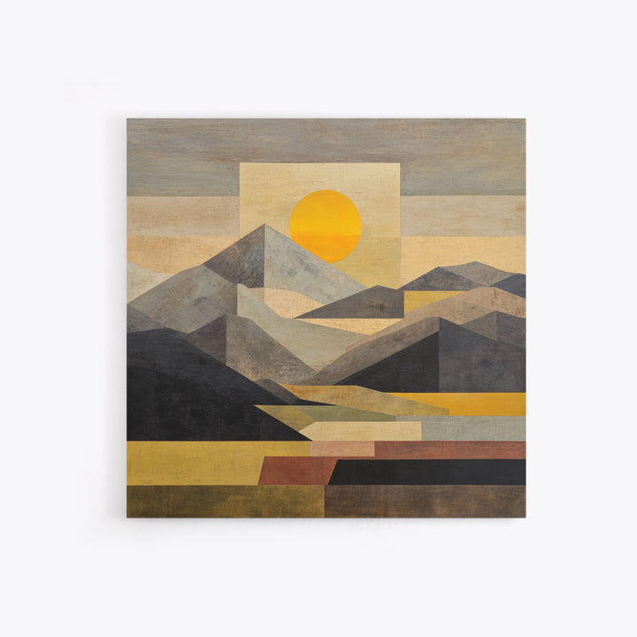 Thin Line Mountain Framed Canvas Print, Minimalist Art, Fine Art Print, Living Room Decor, Fine Art, Minimal, Wall Decor, MIN-1x1-74