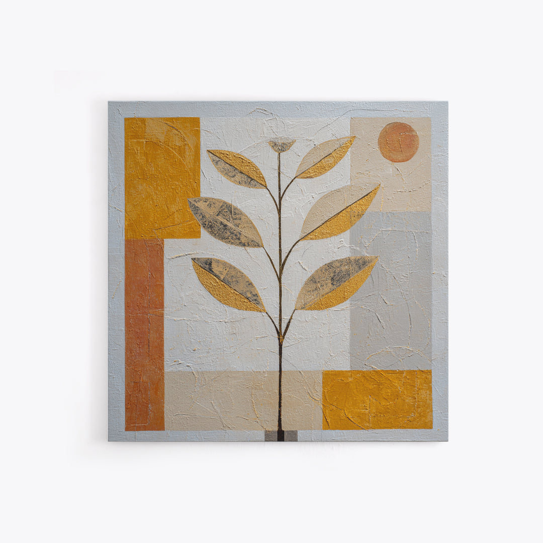 Minimal Branch Silhouette Canvas Print, Minimalist Art, Statement Artwork, Living Room Decor, Fine Art, Minimal, Wall Decor, MIN-1x1-75
