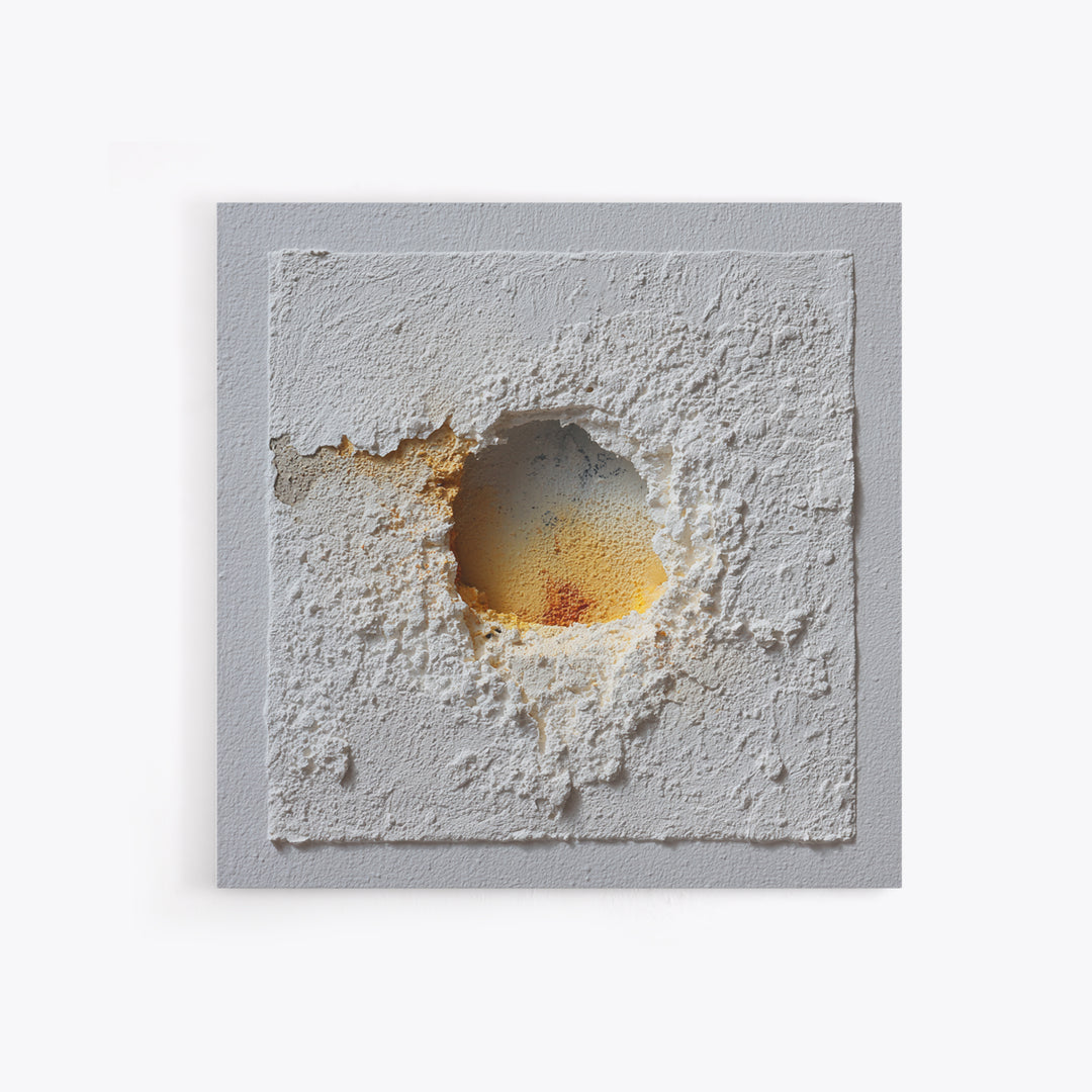 White on White Plaster Texture Study Framed Canvas Print, Minimalist Art, Minimalist Decor, Living Room Decor, Minimal, MIN-1x1-88