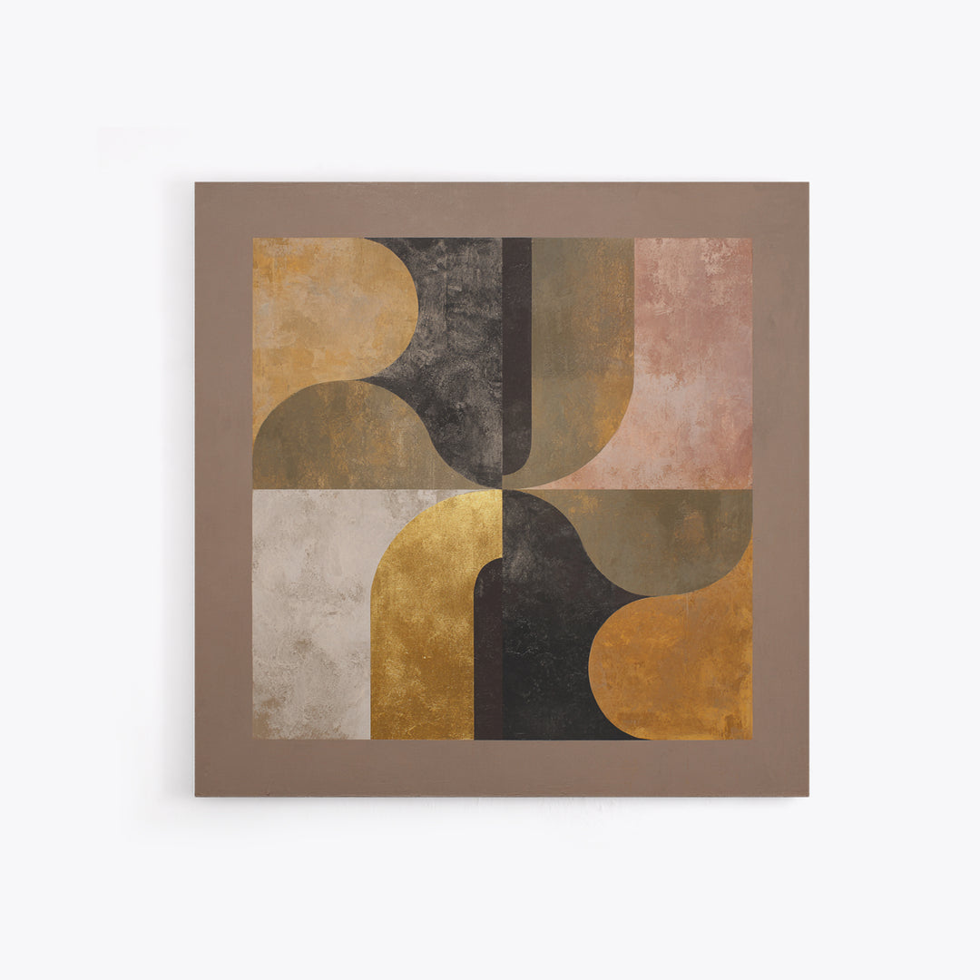 Single Gold Line Curve on Charcoal Canvas Print, Minimalist Art, Contemporary Art, Living Room Decor, Abstract Art, Minimal, MIN-1x1-89
