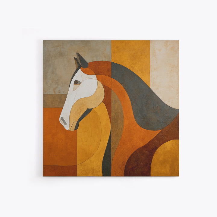 Minimal Horse Contour Canvas Print, Minimalist Art, Neutral Decor, Living Room Decor, Fine Art, Minimal, Home Decor, Poster, MIN-1x1-90