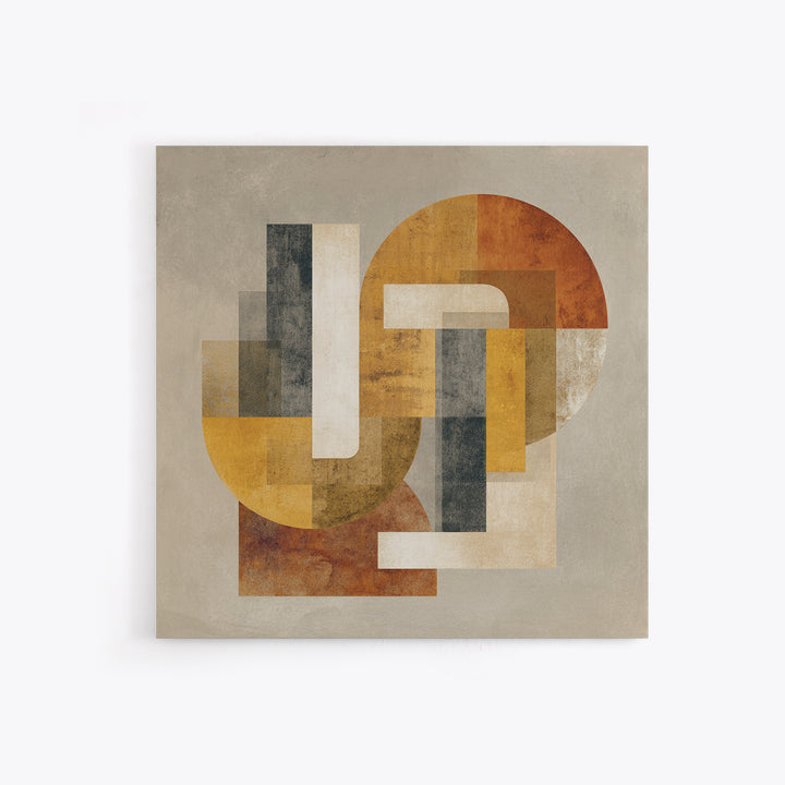 Two Overlapping Organic Shapes Canvas Print, Minimalist Art, Room Decor, Living Room Decor, Abstract Art, Minimal, Art Print, MIN-1x1-91