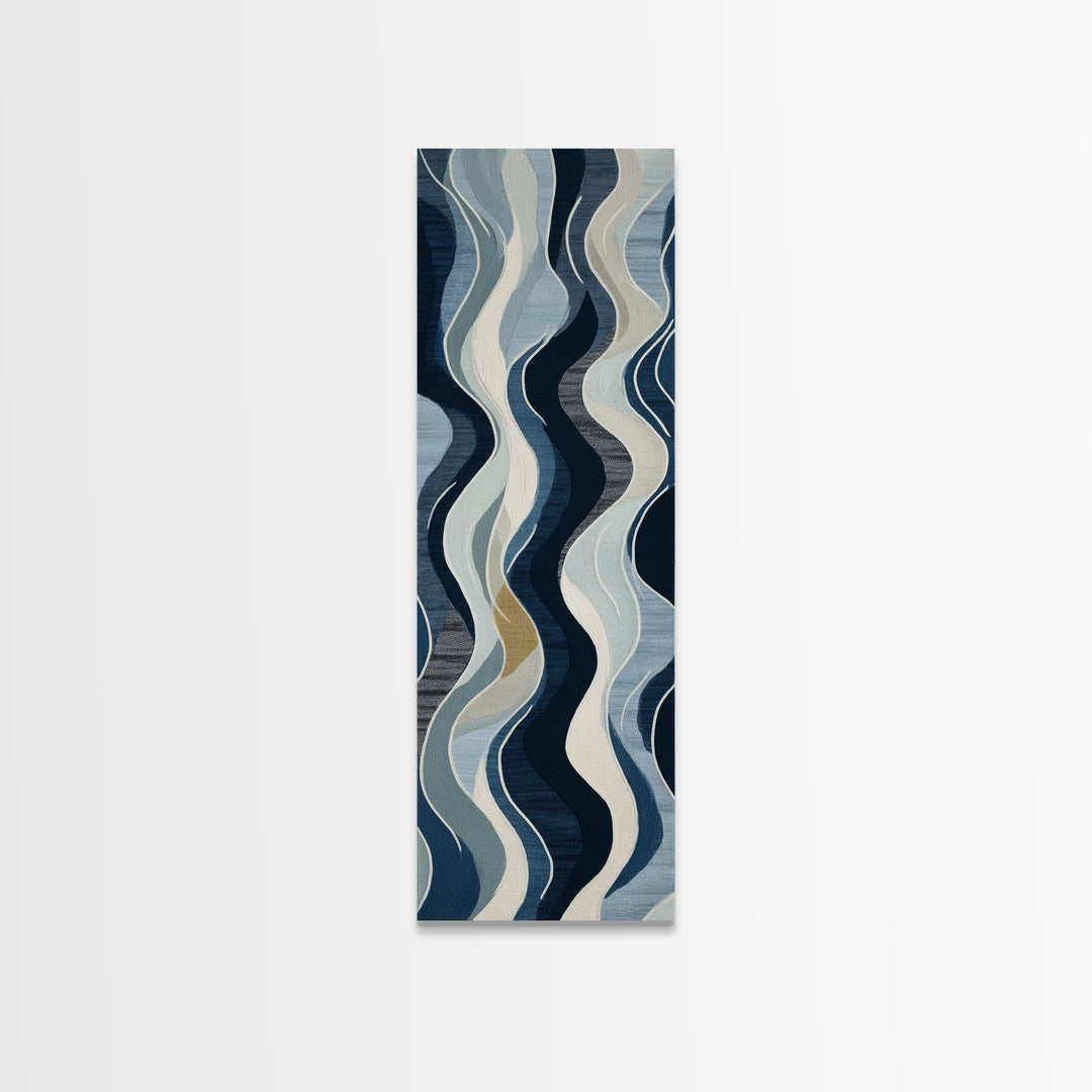 Minimal Abstract Wave Line Canvas Print, Minimalist Art, Minimalist Wall Art, Living Room Decor, Abstract Art, Minimal, MIN-1x3-1