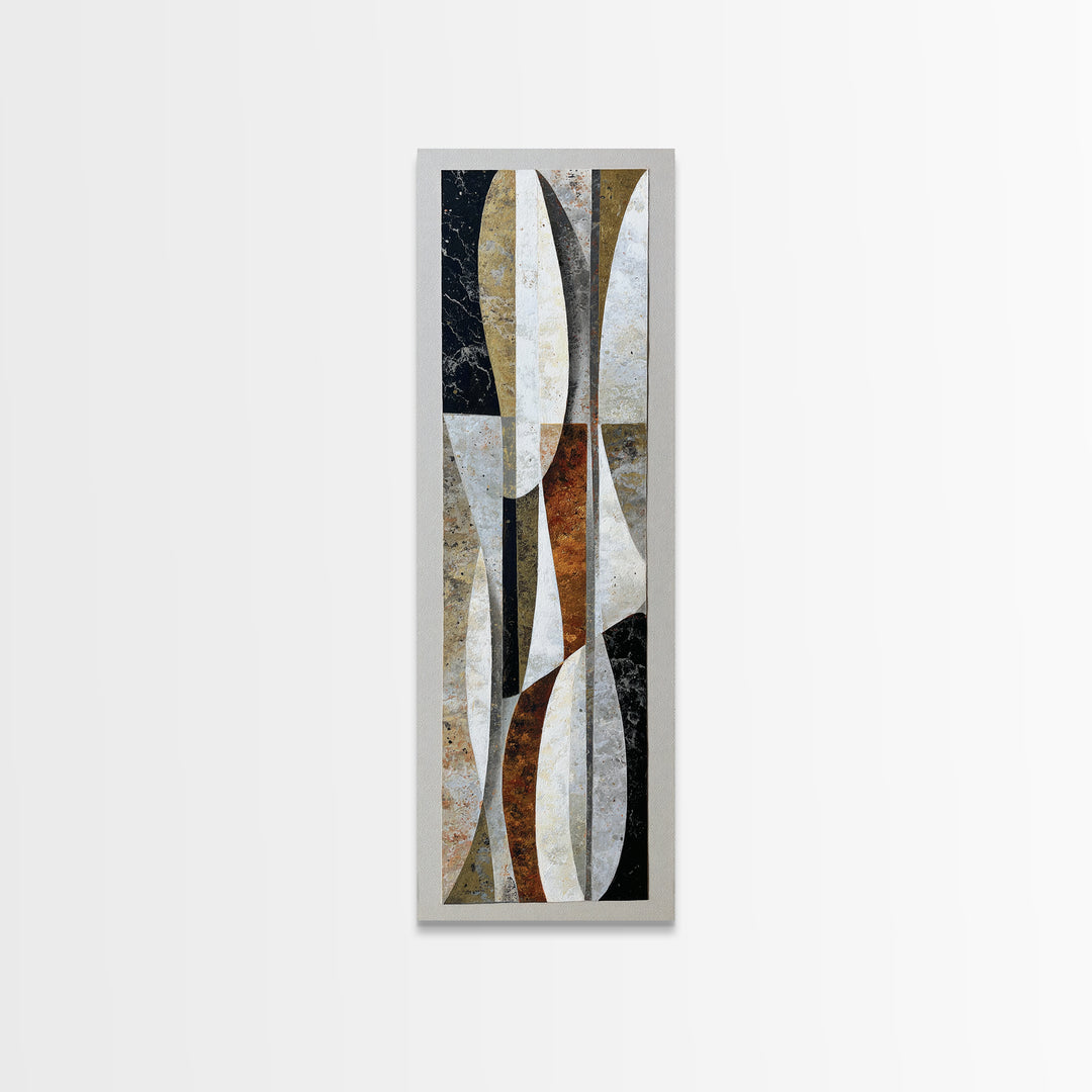 Quiet Stone Stack Canvas Print, Minimalist Art, Movie Poster, Living Room Decor, Abstract Art, Minimal, Modern Wall Art, MIN-1x3-23