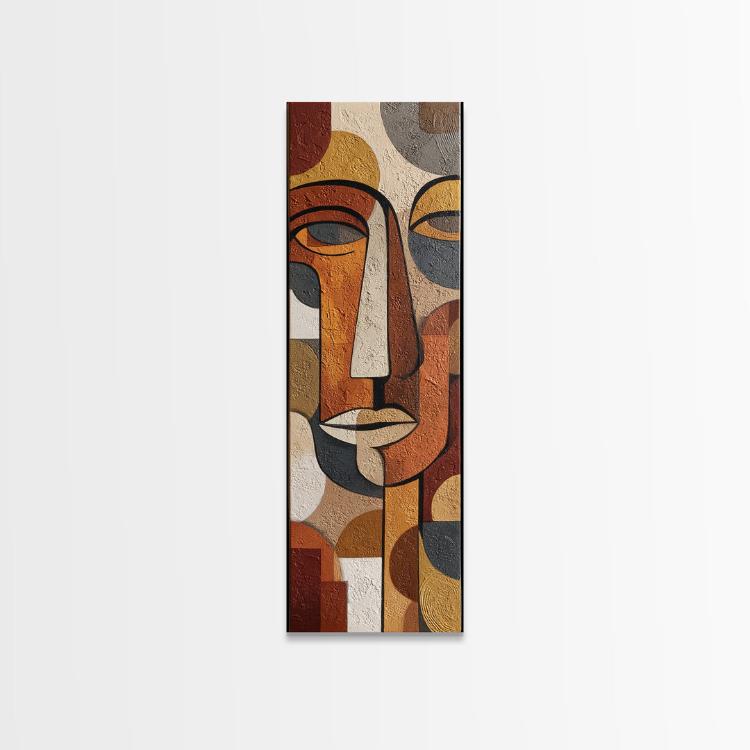 Single Continuous Line Female Face Canvas Print, Minimalist Art, Japanese Wall Art, Living Room Decor, Fine Art, Minimal, MIN-1x3-41