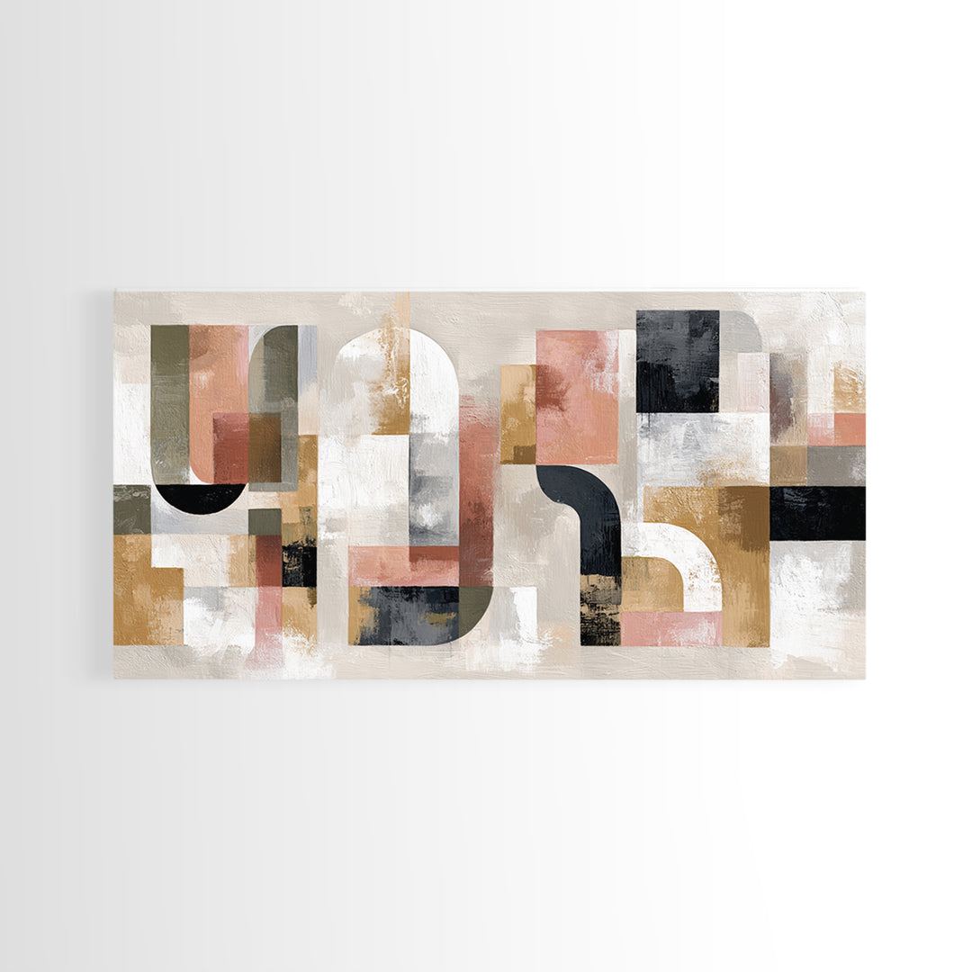Two Overlapping Organic Shapes Canvas Print, Minimalist Art, Art Prints, Living Room Decor, Fine Art, Minimal, Printable Art, MIN-2x1-39