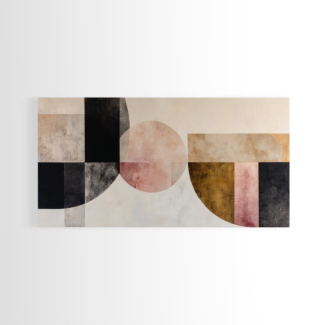 Monochrome Arch and Shadow Composition Canvas Print, Minimalist Art, Minimalist, Living Room Decor, Fine Art, Minimal, MIN-2x1-52