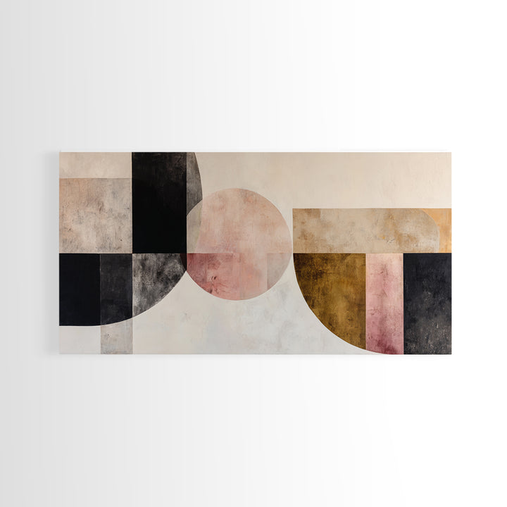 Monochrome Arch and Shadow Composition Canvas Print, Minimalist Art, Minimalist, Living Room Decor, Fine Art, Minimal, MIN-2x1-52
