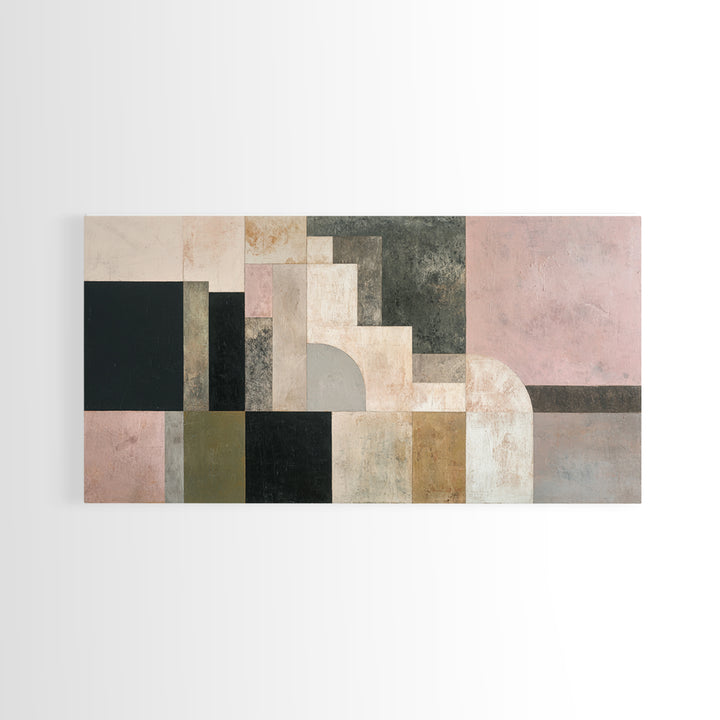 Simple Geometric Sun Framed Canvas Print, Minimalist Art, Art, Living Room Decor, Fine Art, Minimal, Canvas Tote Bag, MIN-2x1-83