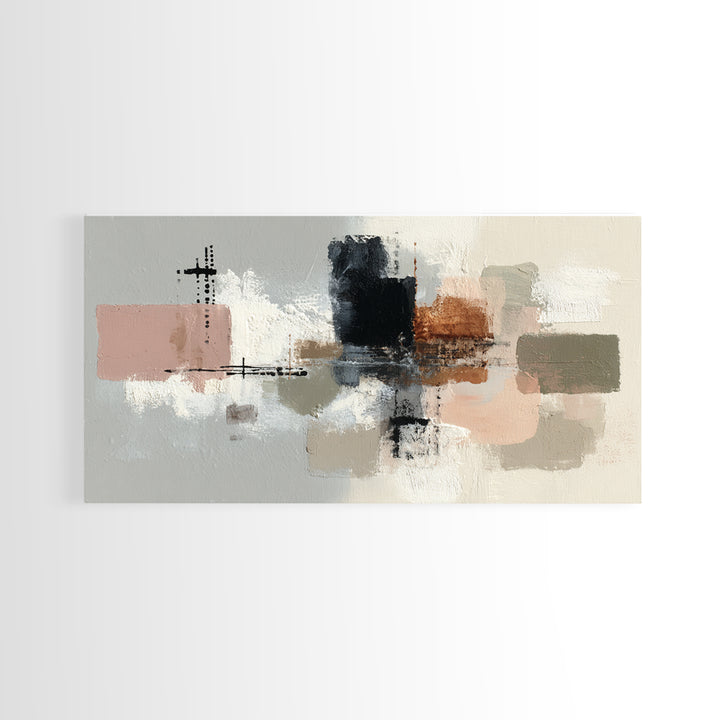 Small Cloud Study Canvas Print, Minimalist Art, Black Art, Living Room Decor, Fine Art, Minimal, Minimalist Wall Art, MIN-2x1-89