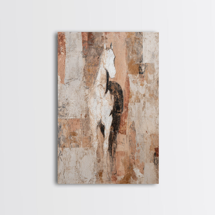 Minimal Horse Contour Canvas Print, Minimalist Art, Art, Living Room Decor, Fine Art, Minimal, Canvas Tote Bag, Abstract Art, MIN-2x3-50