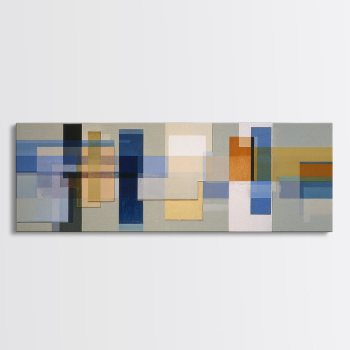 Calm Rectangle Composition Canvas Print, Minimalist Art, Living Room Decor, Fine Art, Minimal, Modern Decor, Fine Art Print, MIN-3x1-16
