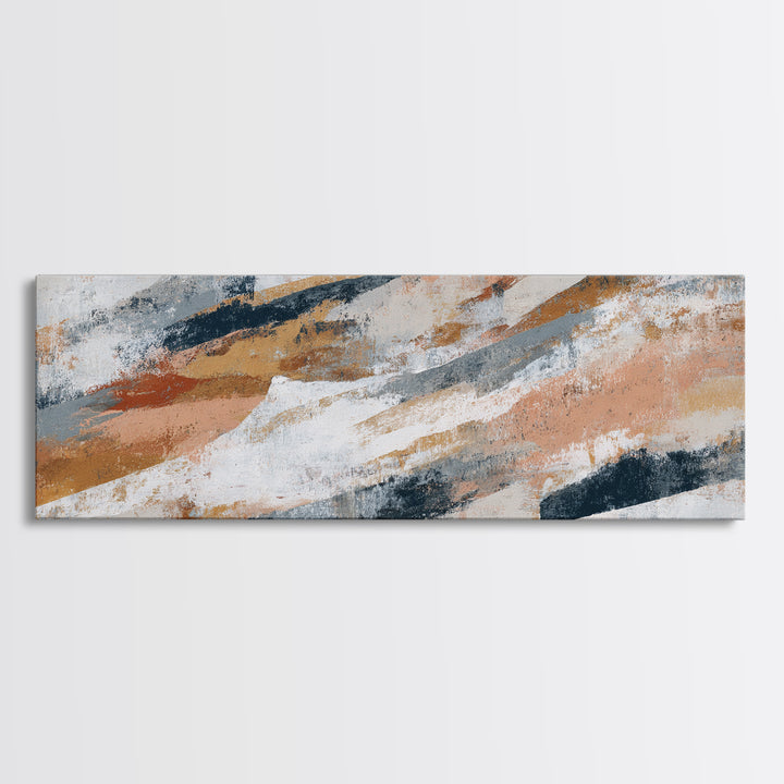 Calm Rectangle Composition Canvas Print, Minimalist Art, Wall Art, Living Room Decor, Oil Painting, Minimal, Large Wall Art, MIN-3x1-88