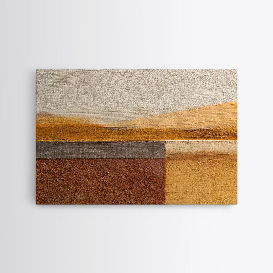 Calm Rectangle Composition Framed Canvas Print, Minimalist Art, Wall Art, Living Room Decor, Oil Painting, Minimal, MIN-3x2-100
