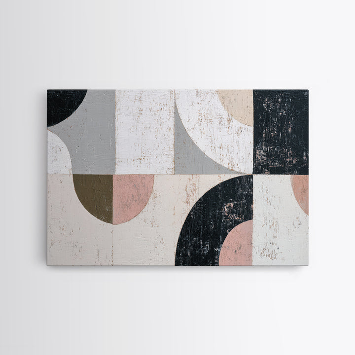 Minimal Moon over a Pale Ocean Canvas Print, Minimalist Art, Modern Art, Living Room Decor, Fine Art, Minimal, Minimalist Decor, MIN-3x2-37