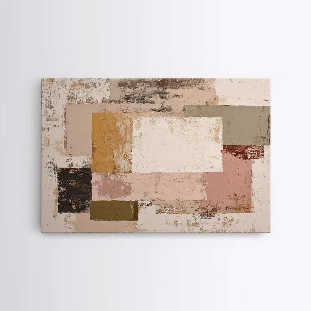 Calm Rectangle Composition Canvas Print, Minimalist Art, Modern Wall Art, Living Room Decor, Abstract Art, Minimal, MIN-3x2-52