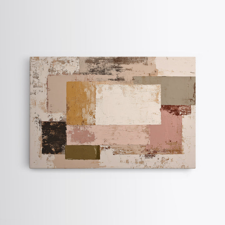 Calm Rectangle Composition Canvas Print, Minimalist Art, Modern Wall Art, Living Room Decor, Abstract Art, Minimal, MIN-3x2-52