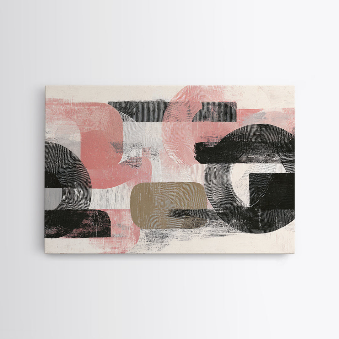 Small Black Bird Crossing White Space Framed Canvas Print, Minimalist Art, Art Prints, Living Room Decor, Oil Painting, Minimal, MIN-3x2-59