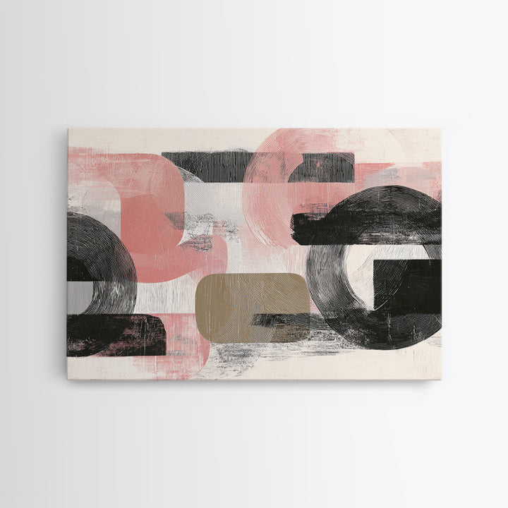 Small Black Bird Crossing White Space Framed Canvas Print, Minimalist Art, Art Prints, Living Room Decor, Oil Painting, Minimal, MIN-3x2-59