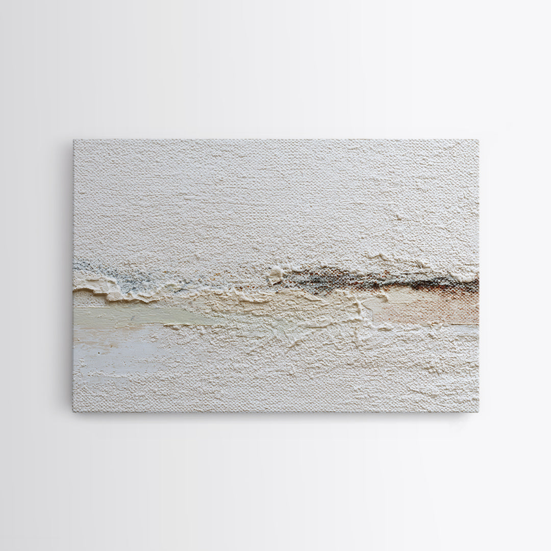 White on White Plaster Texture Study Canvas Print, Minimalist Art, Minimalist Decor, Living Room Decor, Fine Art, Minimal, MIN-3x2-68