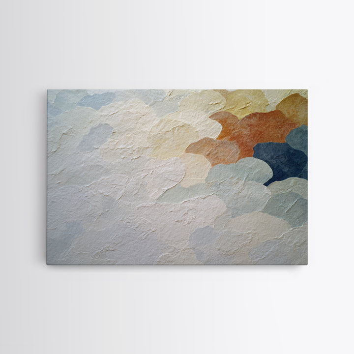 White on White Plaster Texture Study Framed Canvas Print, Minimalist Art, Wall Decor, Living Room Decor, Fine Art, Minimal, MIN-3x2-92
