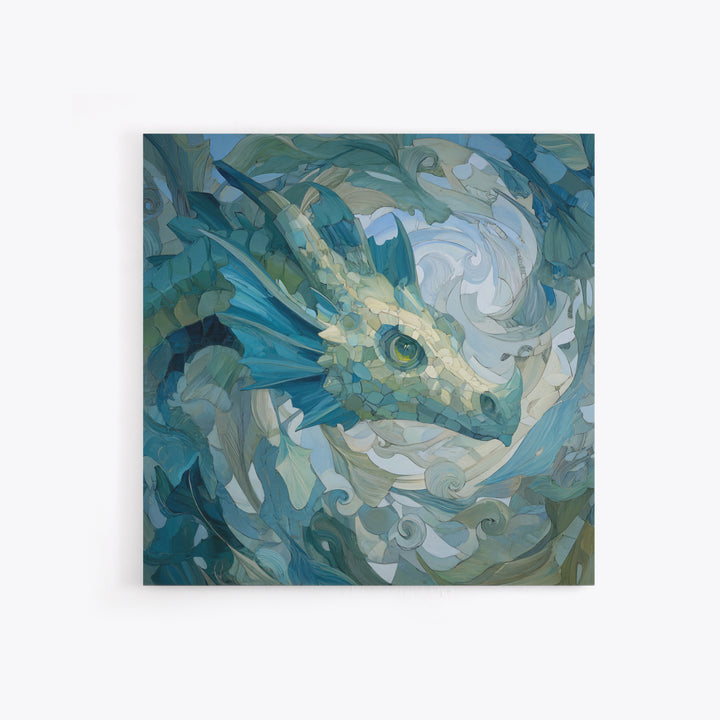 Sea Dragon Drifting Among Kelp Framed Canvas Print, Marine Life Art, Ocean Prints, Living Room Decor, Fine Art, Marine, MLA-1x1-65