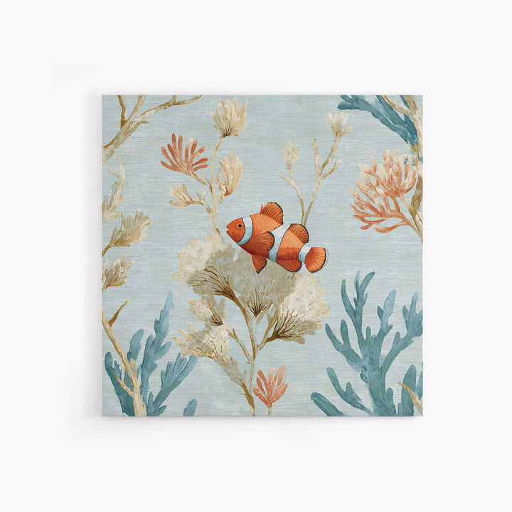 Clownfish Around Anemone Tentacles Canvas Print, Marine Life Art, Marine Life, Living Room Decor, Fine Art, Marine, Art Print, MLA-1x1-92