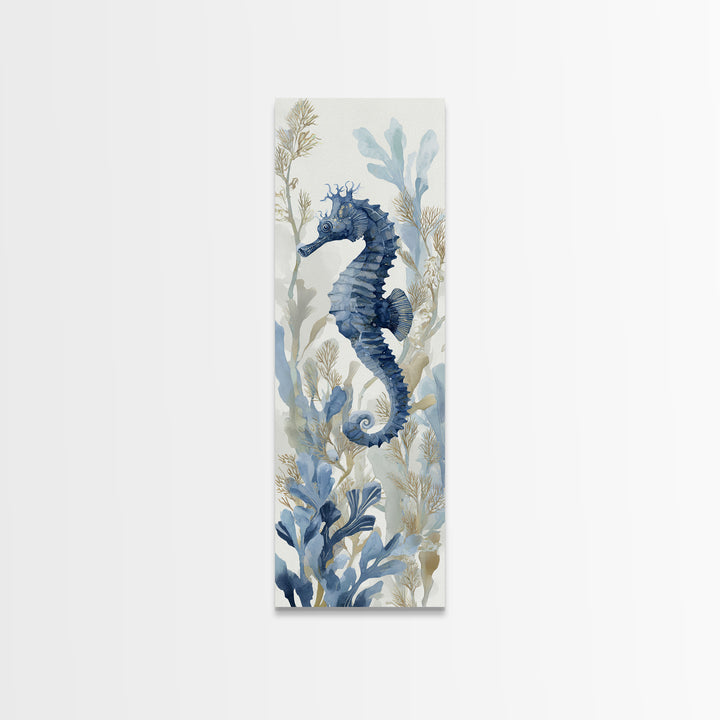 Sea Dragon Drifting Among Kelp Framed Canvas Print, Marine Life Art, Ocean Prints, Living Room Decor, Fine Art, Marine, MLA-1x3-29