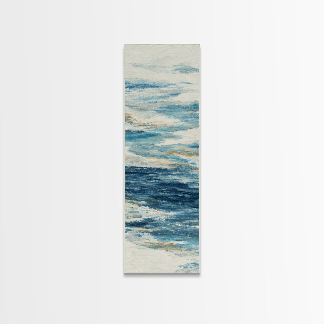 Whale Tail Rising from Misty Ocean Canvas Print, Marine Life Art, Marine Life, Living Room Decor, Fine Art, Marine, Art Print, MLA-1x3-86