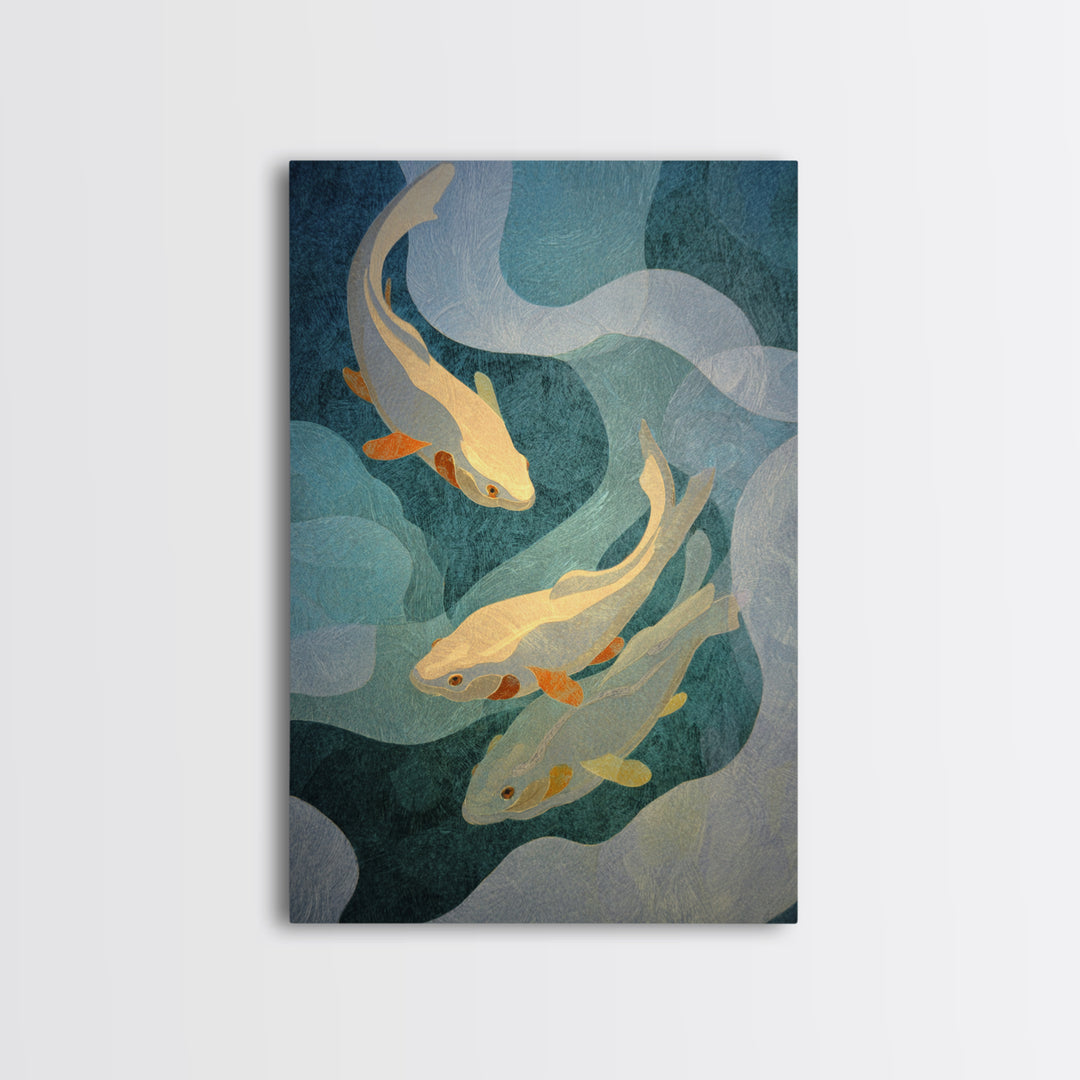 Dolphins Leaping Through Sunlit Waves Canvas Print, Marine Life Art, Coastal Home Decor, Living Room Decor, Fine Art, Marine, MLA-2x3-39