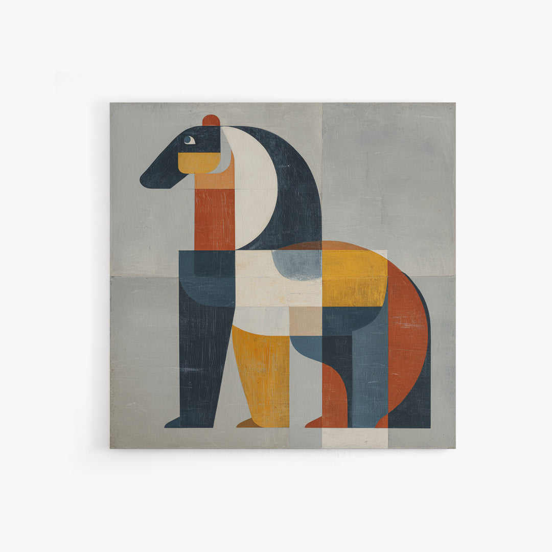Mid Century Horse Canvas Print, Midcentury Modern Art, Room Decor, Living Room Decor, Fine Art, Retro, Art Print, Digital Art, MMA-1x1-91