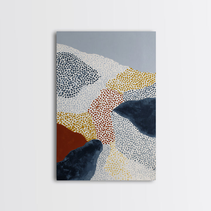 Minimal Mountain Scene Canvas Print, Midcentury Modern Art, Modern Art, Living Room Decor, Fine Art, Retro, Minimalist Decor, MMA-2x3-95