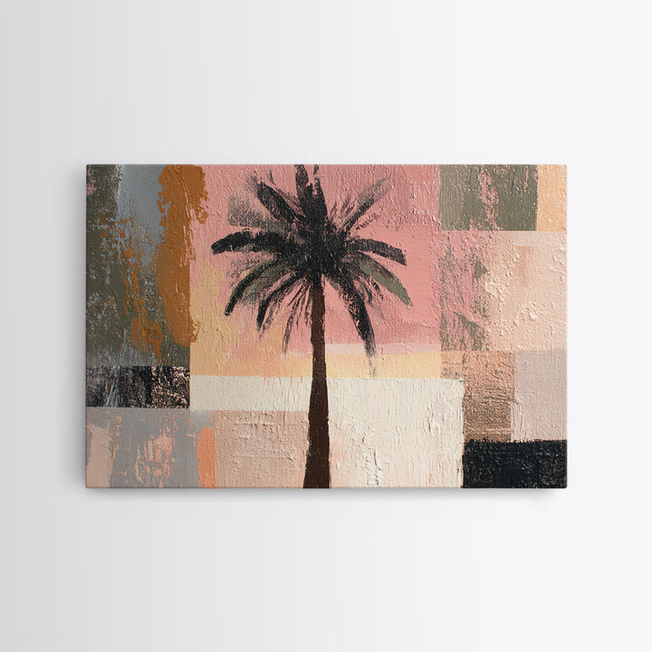 Stylized Palm Tree Canvas Print, Midcentury Modern Art, Living Room Wall Art, Living Room Decor, Fine Art, Retro, Luxury Decor, MMA-3x2-21