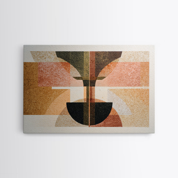 Rocket Ship in Retro Space Age Design Canvas Print, Midcentury Modern Art, Living Room Wall Art, Living Room Decor, Retro, MMA-3x2-90