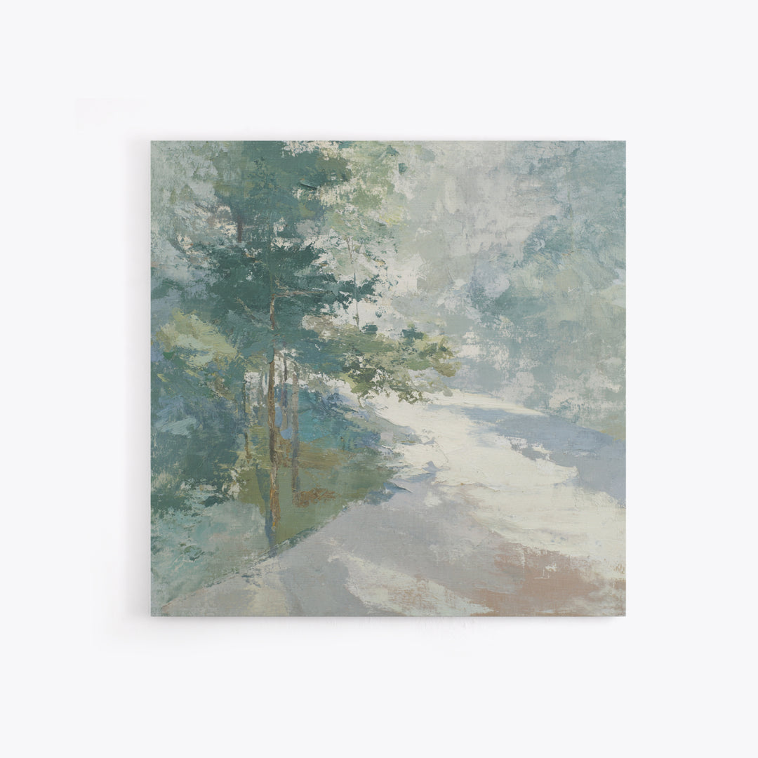 Gentle Forest Path Canvas Print, Medical Office Art, School Nurse Art, Office Decor, Fine Art, Calm, Luxury Decor, Art Print, MOA-1x1-17