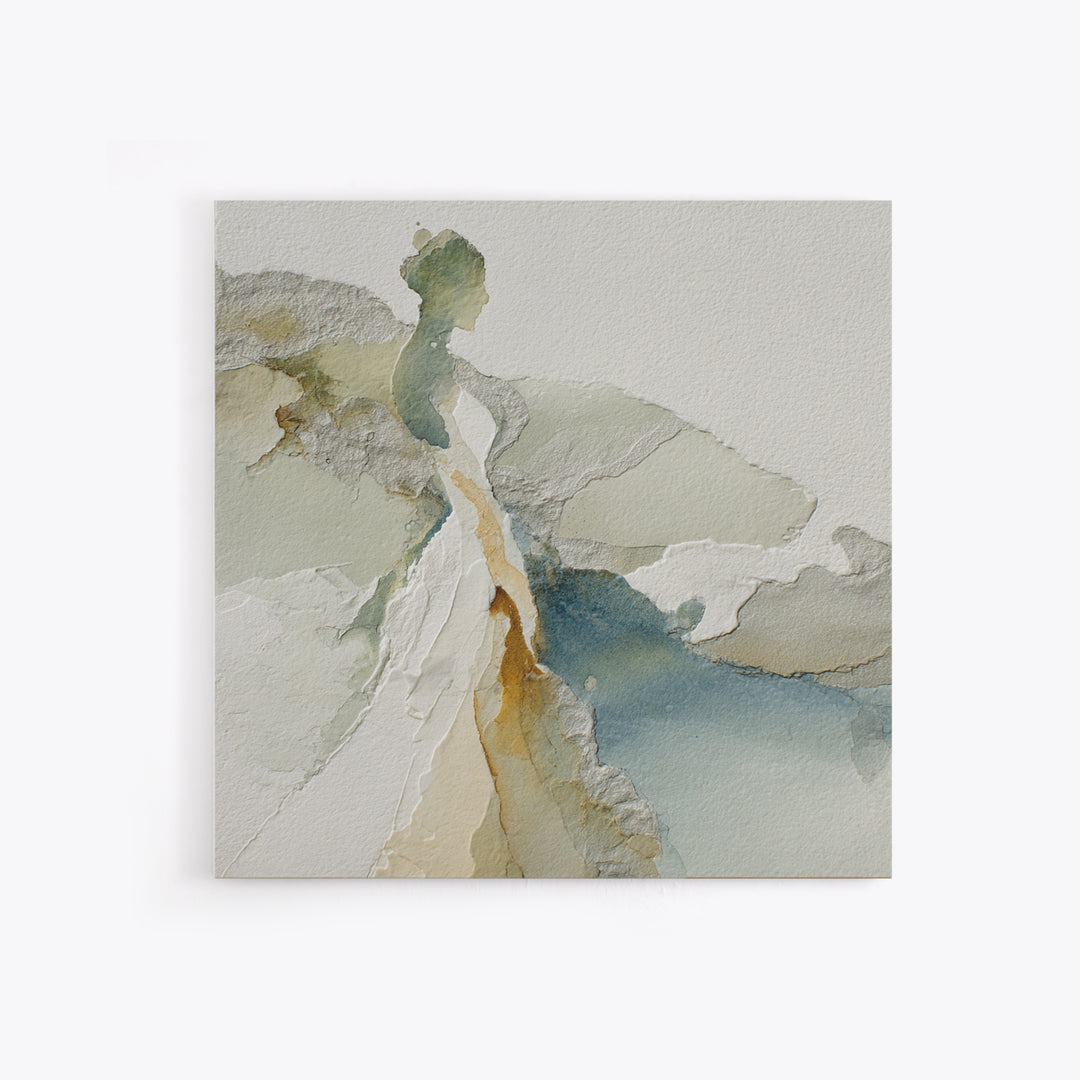 Simple Line Figure Canvas Print, Medical Office Art, Anatomy Wall Art, Office Decor, Fine Art, Calm, Neuroscience Art, MOA-1x1-18