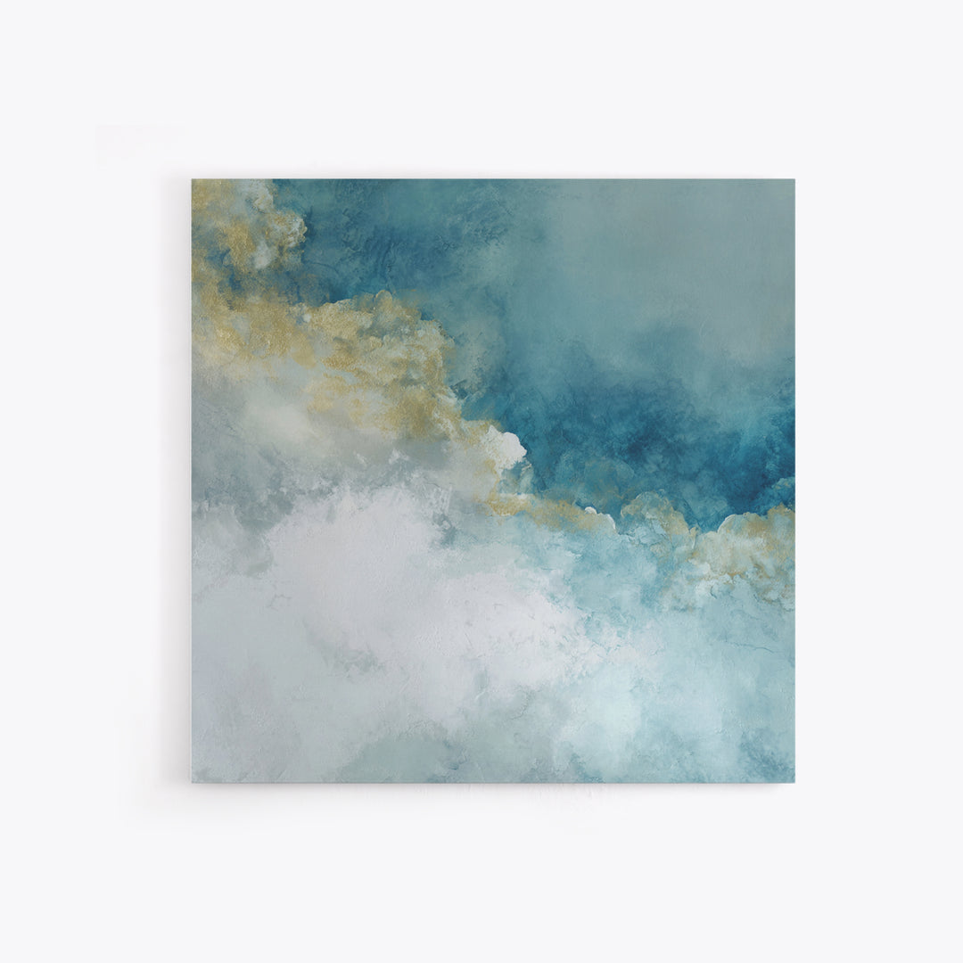 Subtle Marble Texture Canvas Print, Medical Office Art, Medical Art, Office Decor, Watercolor Art, Calm, Biology Art, MOA-1x1-19