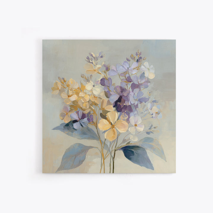Lavender Botanical Still Life Framed Canvas Print, Medical Office Art, Biology Art, Office Decor, Oil Painting, Calm, MOA-1x1-21