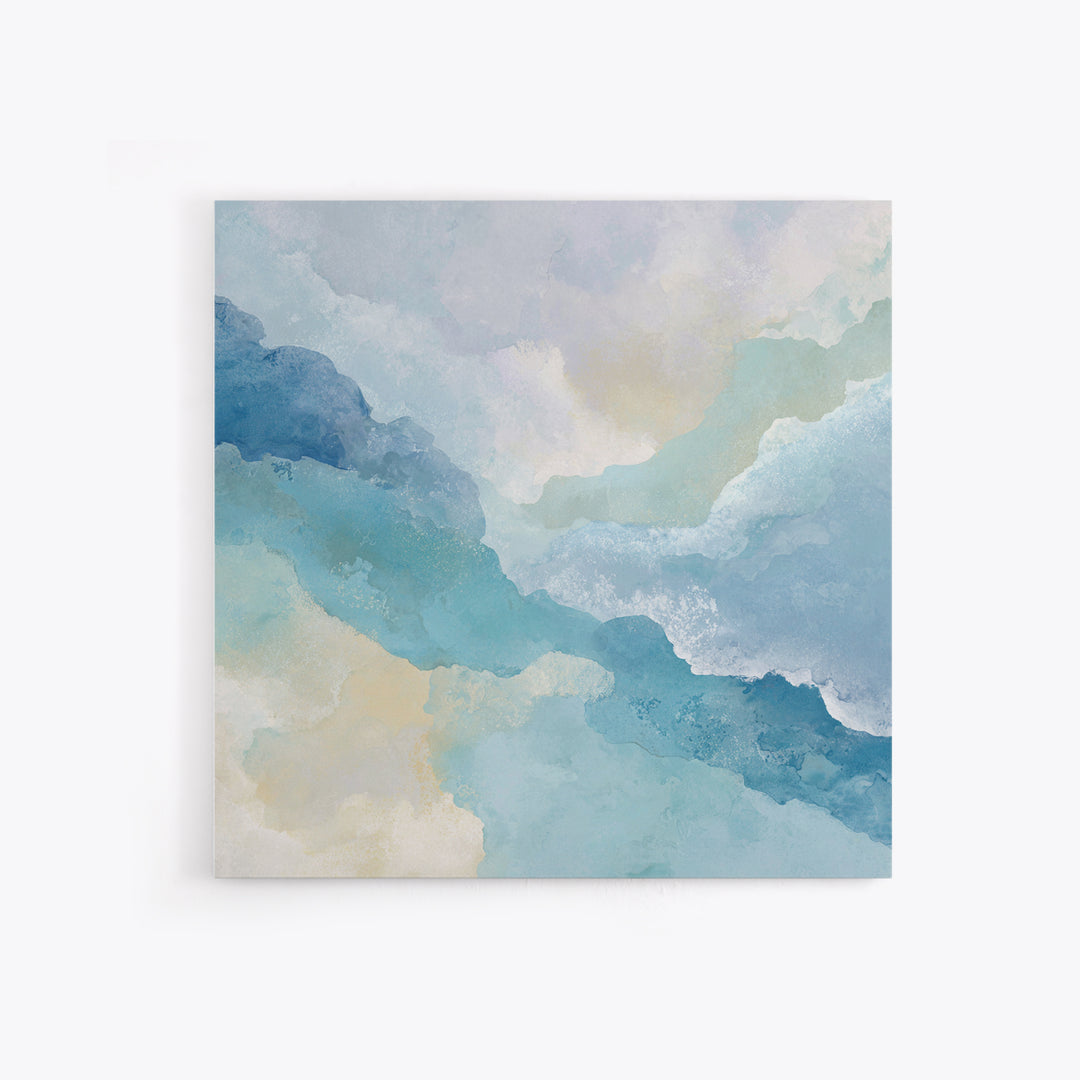 Calming Blue Abstract Canvas Print, Medical Office Art, Modern Decor, Office Decor, Abstract Art, Calm, Home Decor, Wall Decor, MOA-1x1-25