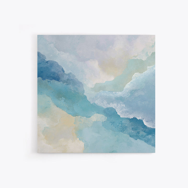 Calming Blue Abstract Canvas Print, Medical Office Art, Modern Decor, Office Decor, Abstract Art, Calm, Home Decor, Wall Decor, MOA-1x1-25