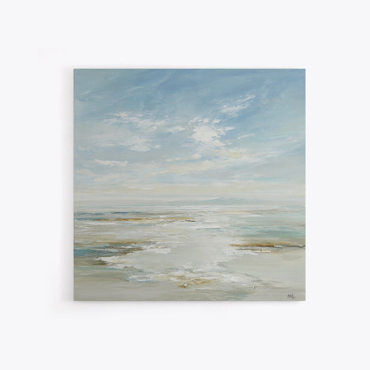 Peaceful Ocean Horizon Framed Canvas Print, Medical Office Art, Printable Art, Office Decor, Fine Art, Calm, Medical Wall Art, MOA-1x1-28