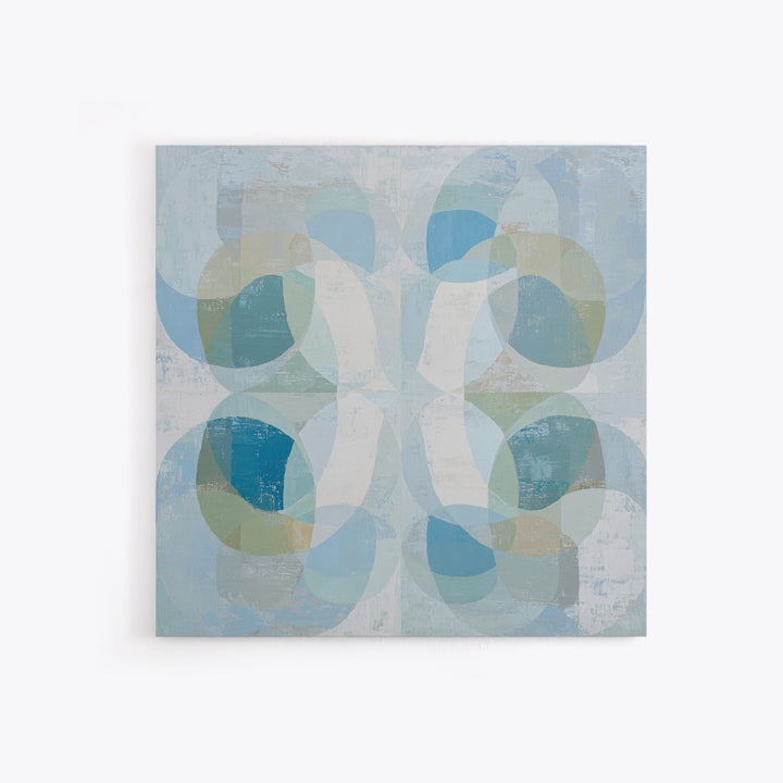 Calming Blue Abstract Canvas Print, Medical Office Art, Modern Decor, Office Decor, Abstract Art, Calm, Home Decor, Wall Decor, MOA-1x1-49