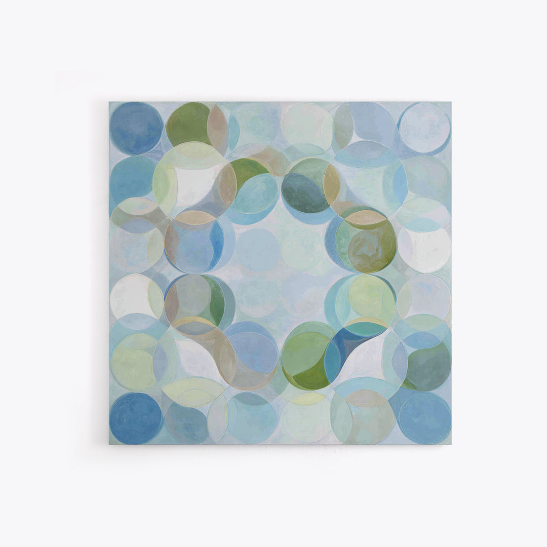 Abstract Cells and Circles as Soothing Pattern Canvas Print, Medical Office Art, Science Art, Office Decor, Abstract Art, Calm, MOA-1x1-5