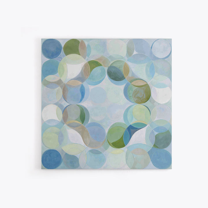 Abstract Cells and Circles as Soothing Pattern Canvas Print, Medical Office Art, Science Art, Office Decor, Abstract Art, Calm, MOA-1x1-5