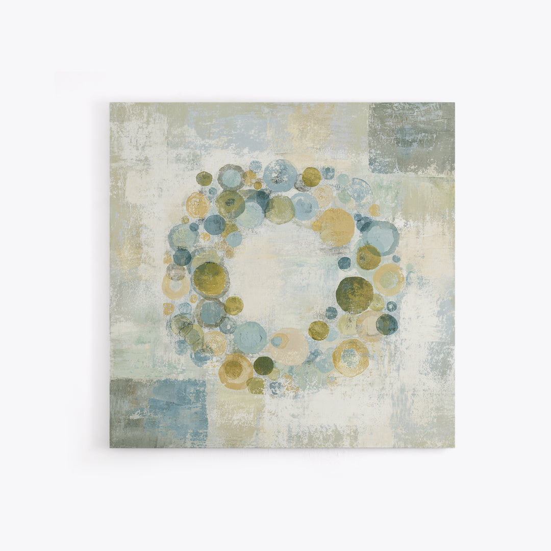 Abstract Cells and Circles as Soothing Pattern Framed Canvas Print, Medical Office Art, Fine Art Print, Office Decor, MOA-1x1-53