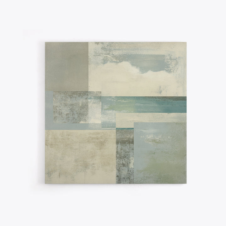Clean Geometric Composition Framed Canvas Print, Medical Office Art, Biology Art, Office Decor, Abstract Art, Calm, Art Print, MOA-1x1-58